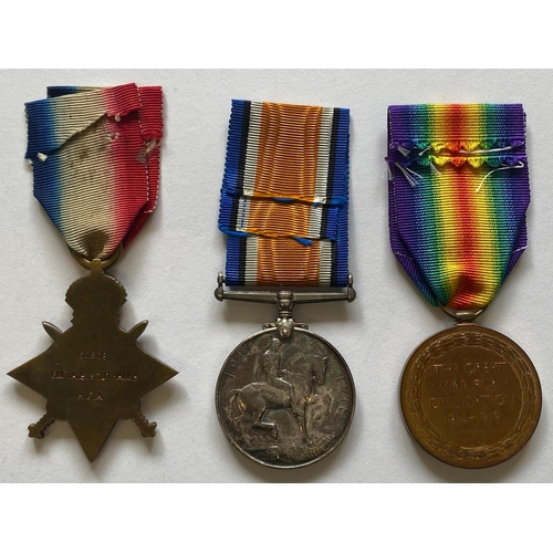 270 - A FIRST WORLD WAR CASUALTY TRIO TO THE ROYAL ARTILLERY. A Great War trio comprising a 1914-15 Star n... 