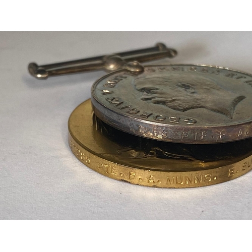 272 - A FIRST WORLD WAR PAIR AND MEMORIAL PLAQUE TO THE EAST SURREY REGIMENT. A Great War pair comprising ... 