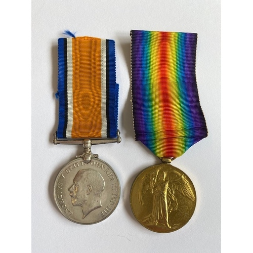 275 - A FIRST WORLD WAR CASUALTY PAIR TO THE SOMERSET/WILTSHIRE REGIMENT. A Great War pair comprising War ... 