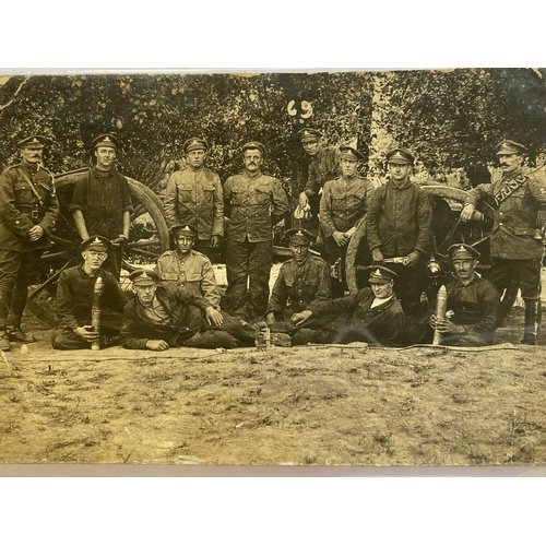 283 - A FIRST WORLD WAR TRIO AND PLAQUE TO THE FIELD ARTILLERY WITH EXTENSIVE ARCHIVE. A Great War Trio co... 