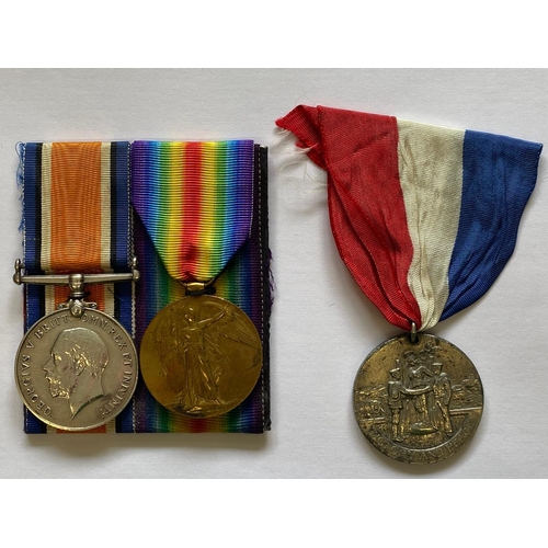 287 - A FIRST WROLD WAR PAIR TO THE LANCASHIRE FUSILIERS. A Great War Pair comprising War Medal and Victor... 