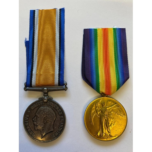 288 - A FIRST WORLD WAR CASUALTY PAIR TO THE SERVICE CORPS. A Great War pair comprising War Medal and Vict... 