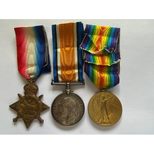 296 - A FIRST WORLD WAR TRIO AND MEMORIAL PLAQUE TO THE NORTHAMPTONSHIRE REGIMENT. A Great War Trio compri... 