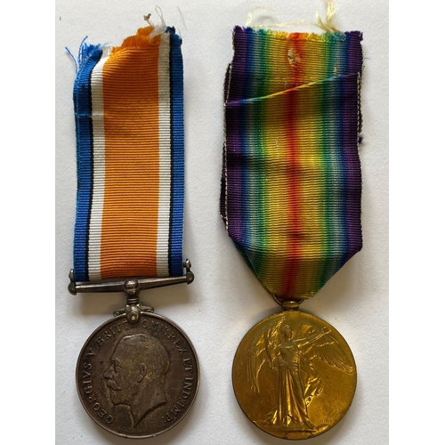 297 - A FIRST WORLD WAR CASUALTY PAIR TO THE LIVERPOOL REGIMENT. A Great War pair comprising War Medal and... 