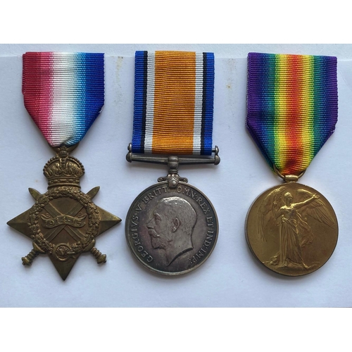 298 - A FIRST WORLD WAR CASUALTY TRIO AND PLAQUE TO THE SUFFOLK REGIMENT. A Great War Trio Comprising 1914... 