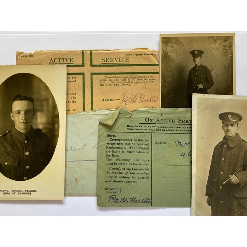 319 - A FIRST WORLD WAR PAIR, MEMORIAL PLAQUE AND SCROLL TO THE LONODON REGIMENT. A Great War Pair compris... 