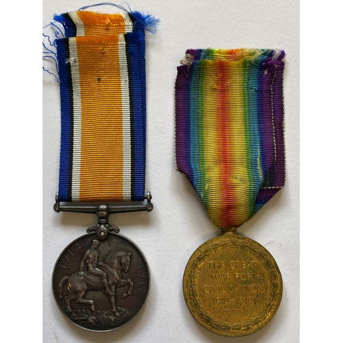 327 - A FIRST WORLD WAR CASUALTY PAIR TO THE LIVERPOOL REGIMENT. A Great War pair comprising War Medal and... 