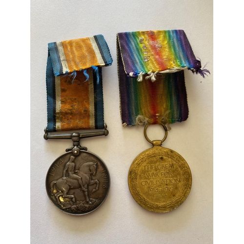 329 - A FIRST WORLD WAR CASUALTY PAIR TO THE ROYAL SCOTS FUSILIERS. A Great War Pair comprising War Medal ... 