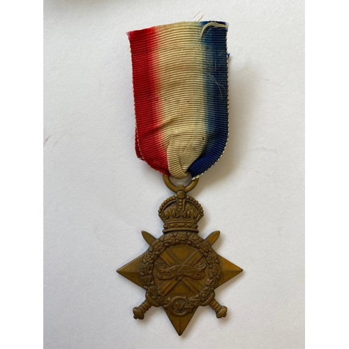 330 - A 1914-15 STAR TO A CASUALTY IN THE CHURCH LADS BRIGADE OF THE ROYAL RIFLE CORPS. A 1914-1915 Star n... 