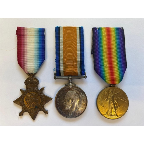 337 - A FIRST WORLD WAR CASUALTY TRIO TO THE GLOUCESTERSHIRE REGIMENT. A Great War Trio comprising 1914 St... 