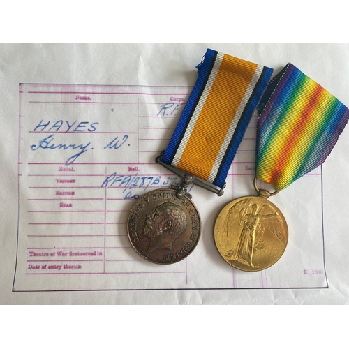 340 - A FIRST WORLD WAR CASUALTY PAIR TO THE FIELD ARTILLERY. A Great War Pair comprising War Medal and Vi... 