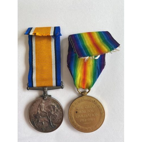 340 - A FIRST WORLD WAR CASUALTY PAIR TO THE FIELD ARTILLERY. A Great War Pair comprising War Medal and Vi... 