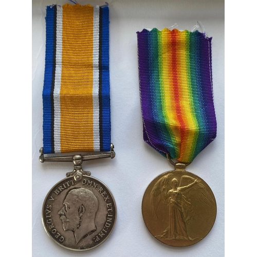 352 - A FIRST WORLD WAR CASUALTY PAIR TO THE NORTH STAFFORDSHIRE/LINCOLNSHIRE REGIMENT. A Great War pair c... 