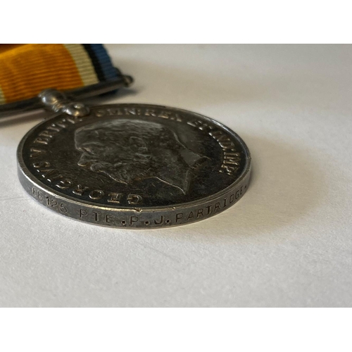 355 - A FIRST WORLD WAR CASUALTY PAIR TO THE DEVON REGIMENT. A Great War pair comprising War Medal and Vic... 