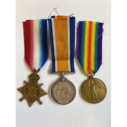 363 - A FIRST WORLD WAR TRIO AND PLAQUE TO THE FIELD ARTILLERY. A Great War Trio comprising 1914-15 Star n... 