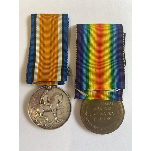 371 - A FIRST WORLD WAR CASUALTY PAIR TO THE WEST SURREY REGIMENT. A Great War pair comprising War Medal a... 