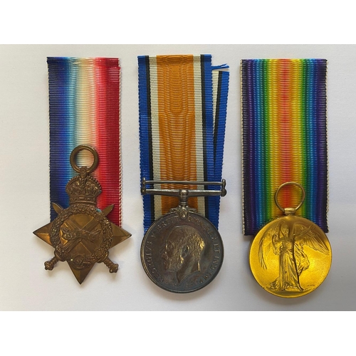 377 - A FIRST WORLD WAR CASUALTY TRIO TO THE ROYAL WEST SURREY REGIMENT. A Great War trio comprising 1914-... 