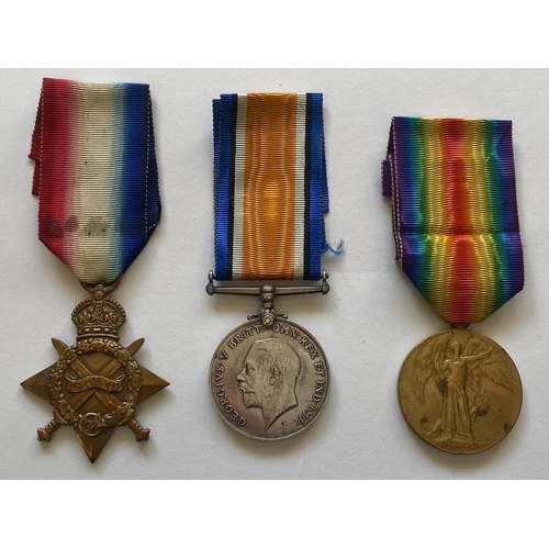 382 - A FIRST WORLD WAR TRIO AND MEMORIAL PLAQUE TO THE ROYAL SCOTS FUSILIERS. A Great War Trio comprising... 