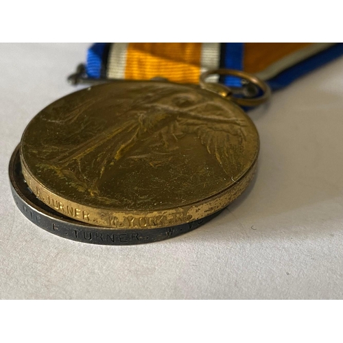 390 - A FIRST WORLD WAR PAIR AND MEMORIAL PLAQUE TO THE WEST YORKSHIRE REGIMENT. A Great War pair comprisi... 