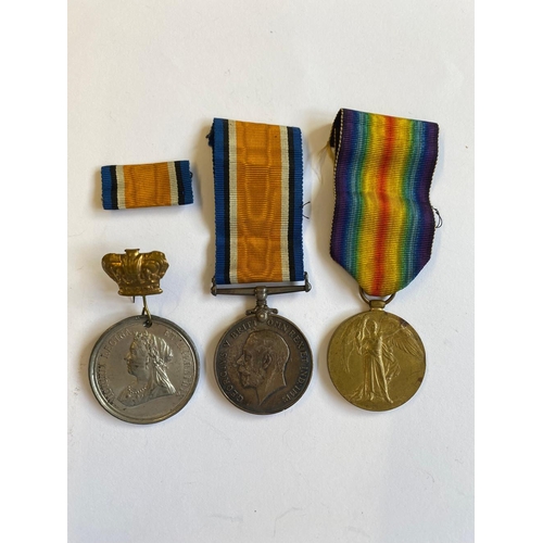 4 - A FIRST WORLD WAR PAIR TO THE SUFFOLK REGIMENT. A Great War pair comprising War Medal and Victory Me... 