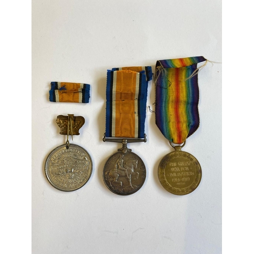 4 - A FIRST WORLD WAR PAIR TO THE SUFFOLK REGIMENT. A Great War pair comprising War Medal and Victory Me... 