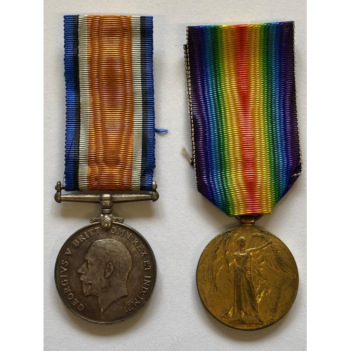 45 - A FIRST WORLD WAR PAIR TO THE MIDDLESEX REGIMENT. A Great War pair comprising War Medal and Victory ... 