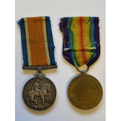 46 - A FIRST WORLD WAR PAIR TO THE SOUTH AFRICAN INFANTRY. A Great War pair comprising War Medal and Vict... 