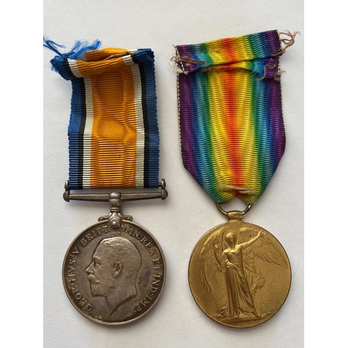 47 - A FIRST WORLD WAR PAIR TO THE NORTH STAFFORDSHIRE REGIMENT. A Great War Pair comprising War Medal an... 