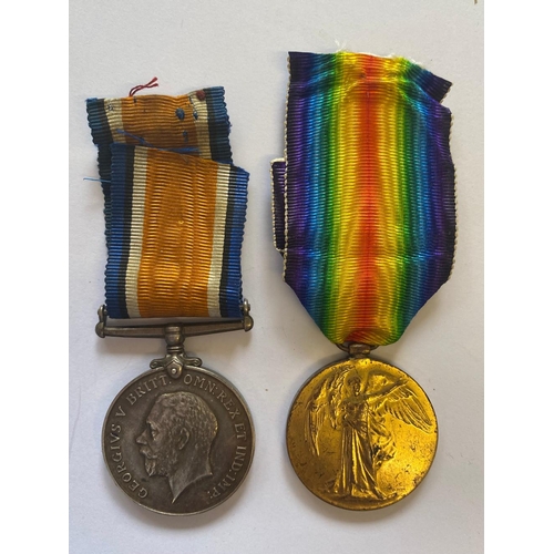 548 - A FIRST WORLD WAR CASUALTY PAIR TO THE LINCOLNSHIRE REGIMENT. A Great War Pair comprising War Medal ... 