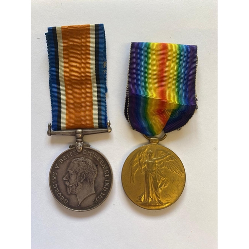 549 - A FIRST WORLD WAR CASUALTY PAIR TO THE LINCOLNSHIRE REGIMENT. A Great War Pair comprising War Medal ... 