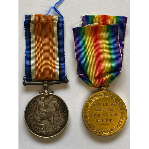 564 - A FIRST WORLD WAR CASUALTY PAIR TO THE COLDSTREAM GUARDS. A Great War Pair comprising War Medal and ... 