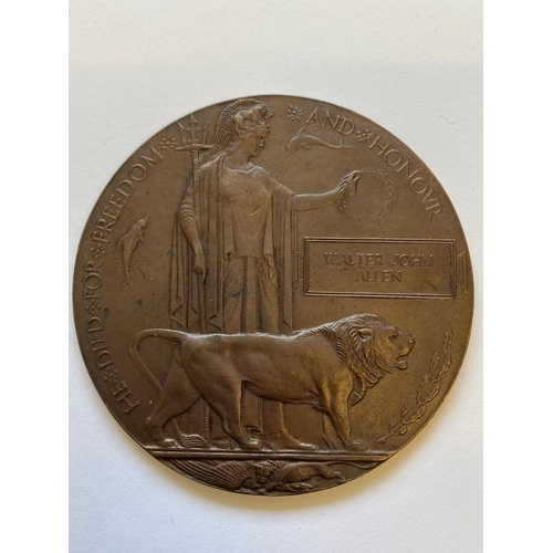 571 - A FIRST WORLD WAR TRIO AND PLAQUE TO THE NORTH STAFFORDSHIRE REGIMENT. POSSIBLY FROM THE THIRD DAY O... 