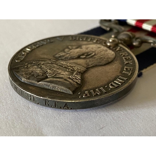 588 - A GEORGE V MILITARY MEDAL TO THE ROYAL FIELD ARTILLERY. A Great War Military Medal named to 75832 Gn... 