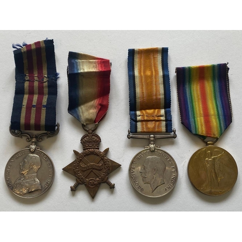 589 - A FIRST WORLD WAR MILITARY MEDAL AND TRIO TO THE ROYAL ENGINEERS. A George V Military Medal named to... 