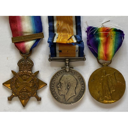 60 - A FIRST WORLD WAR TRIO TO THE ROYAL ENGINEERS. A Great War Trio comprising 1914 Star with clasp name... 