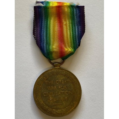 64 - A FIRST WORLD WAR VICTORY MEDAL TO THE MIDDLESEX REGIMENT. A Victory Medal named to G-84490 Pte W.E.... 