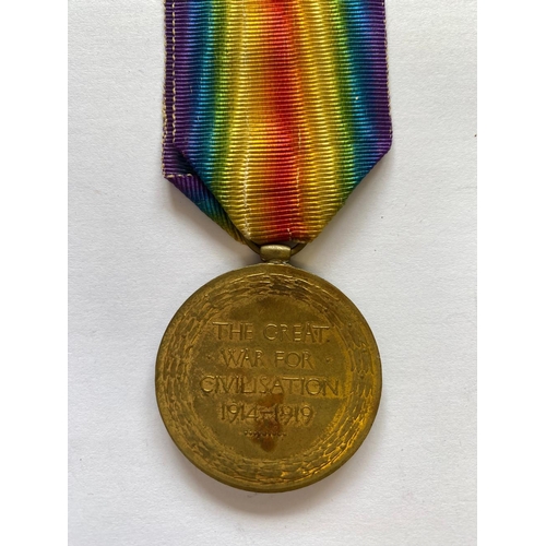 67 - A FIRST WORLD WAR VICTORY MEDAL TO THE ROYAL ENGINEERS. A Great War Victory Medal named to 77160 Cpl... 