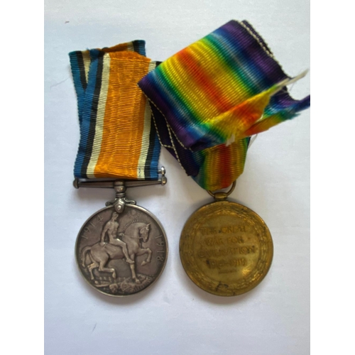 69 - A FIRST WORLD WAR PAIR TO THE MIDDLESEX REGIMENT. A Great War Pair comprising War Medal and Victory ... 