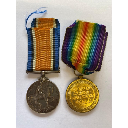 7 - A FIRST WORLD WAR PAIR TO THE MACHINE GUN CORPS. A Great War Pair comprising War Medal and Victory M... 