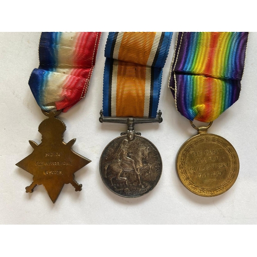 70 - A FIRST WORLD WAR TRIO TO THE ROYAL SCOTS. A Great War Trio comprising 1914-15 Star named to 350704 ... 