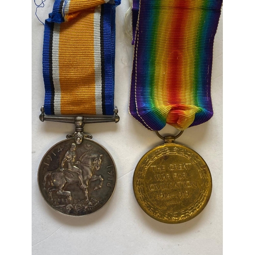 72 - A FIRST WORLD WAR PAIR TO THE ROYAL ARTILLERY. A Great War pair comprising War Medal and Victory Med... 