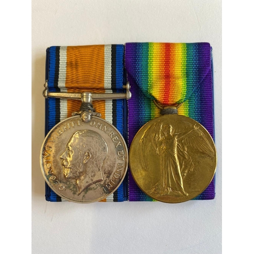 74 - A FIRST WORLD WAR PAIR TO THE MANCHESTER REGIMENT. A Great War pair comprising War Medal and Victory... 