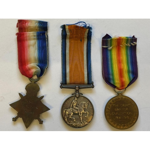 78 - A FIRST WORLD WAR TRIO TO THE ESSEX REGIMENT. A Great War Trio comprising 1914-15 Star named to 1348... 