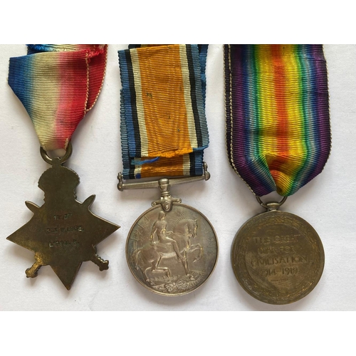 8 - A FIRST WORLD WAR TRIO TO THE LIVERPOOL REGIMENT. A Great War Trio comprising 1914-15 Star named to ... 