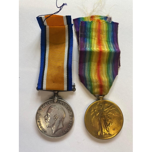 82 - A FIRST WORLD WAR PAIR TO THE LONDON REGIMENT. A Great War pair comprising War Medal and Victory med... 