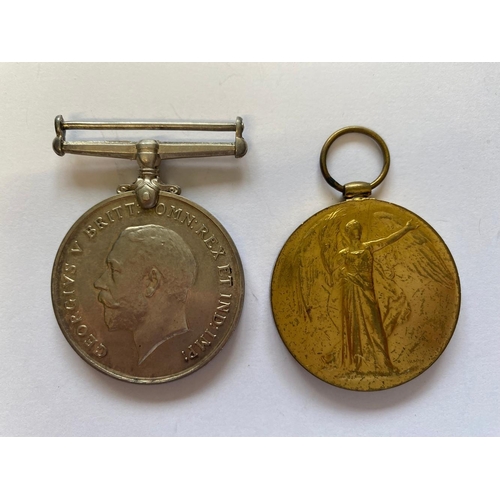 85 - A FIRST WORLD WAR PAIR TO THE MANCHESTER REGIMENT. A Great War Pair comprising War Medal and Victory... 