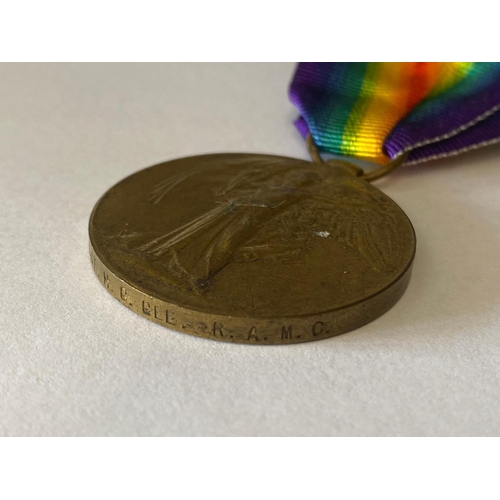 88 - A FIRST WORLD VICTORY MEDAL TO THE MEDICAL CORPS. A Great War Medal named to 31234 SJT H.G.Gee R.A.M... 