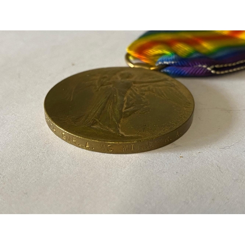 89 - A FIRST WORLD WAR VICTORY MEDAL TO THE ROYAL ARTILLERY. A Victory medal named to 138264 Gnr A. Mc Mi... 