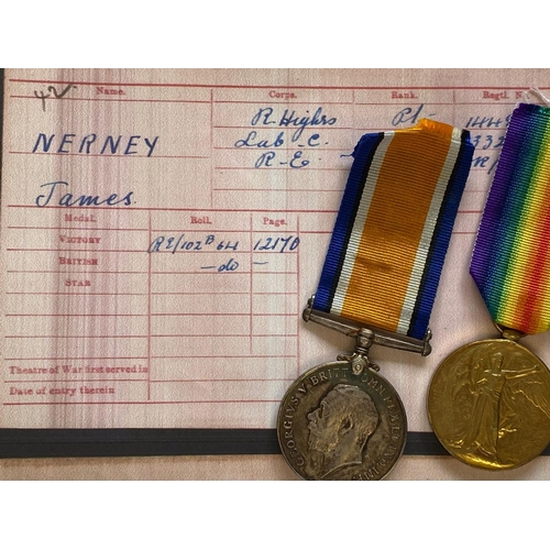 98 - A FIRST WORLD WAR PAIR TO THE ROYAL HIGHLANDERS. A Great War Pair comprising War Medal and Victory M... 