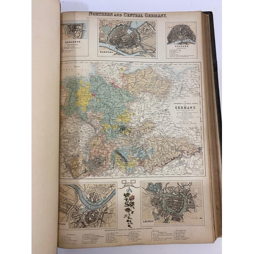 108 - NORTON SHAW. The Royal Illustrated Atlas, [c. 1862]. Norton Shaw. The Royal Illustrated Atlas,  addi... 